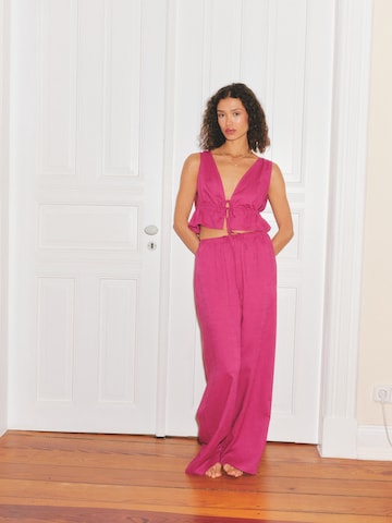 Bold Magenta Wide Lounge Look