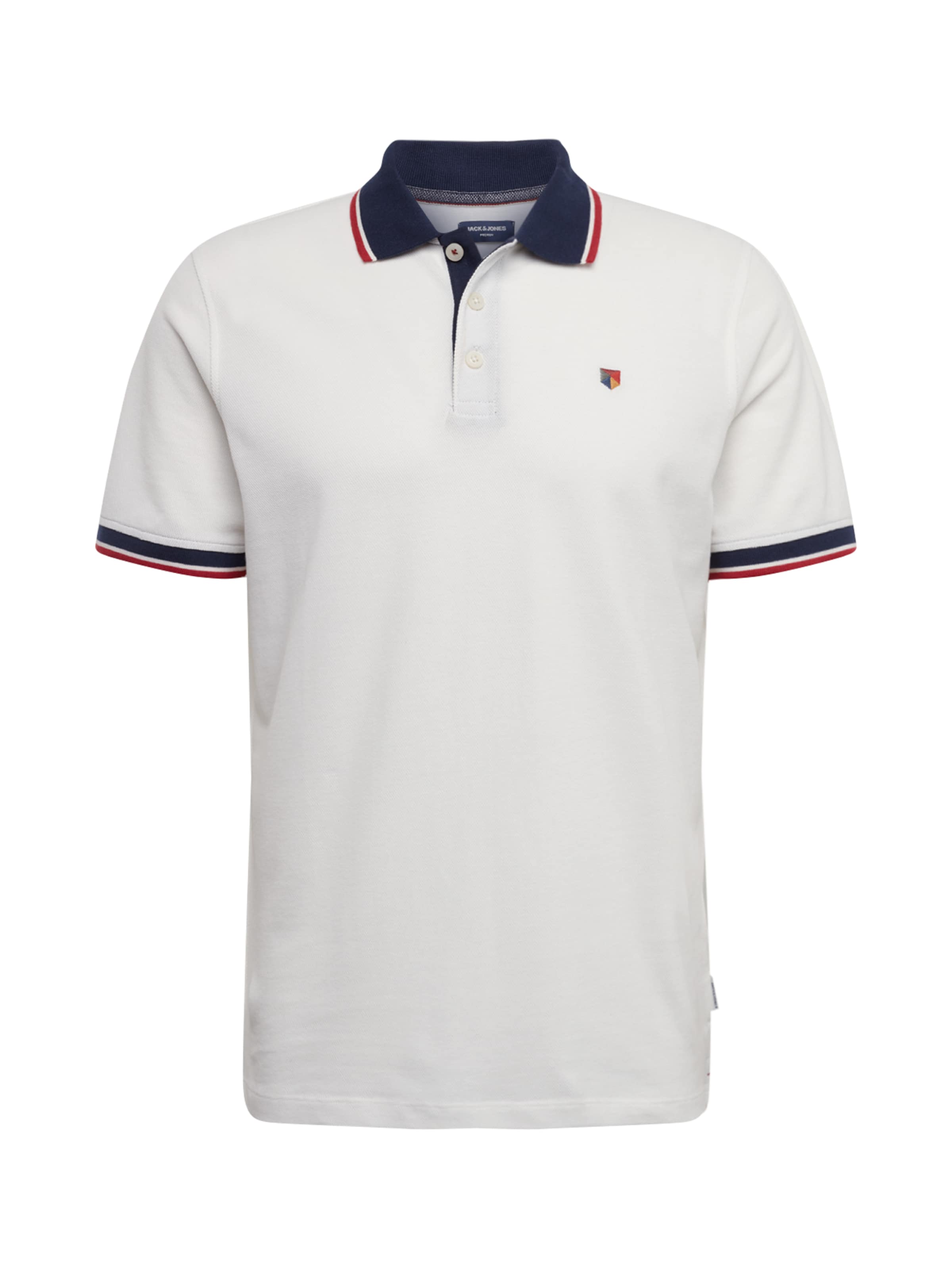 JACK & JONES Poloshirt 'Bluwin' in Weiß: Vorderseite