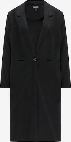 DREIMASTER Between-seasons coat in Black: front