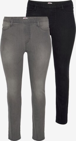 FLASHLIGHTS Skinny Jeggings in Grey: front