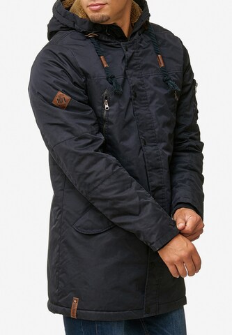 INDICODE JEANS Winterparka 'Bardsley' in Blauw