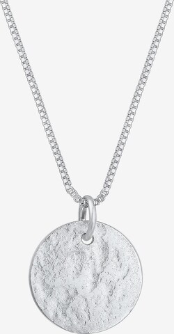 ELLI Halskette 'Plättchen, Vintage' in Silber: predná strana