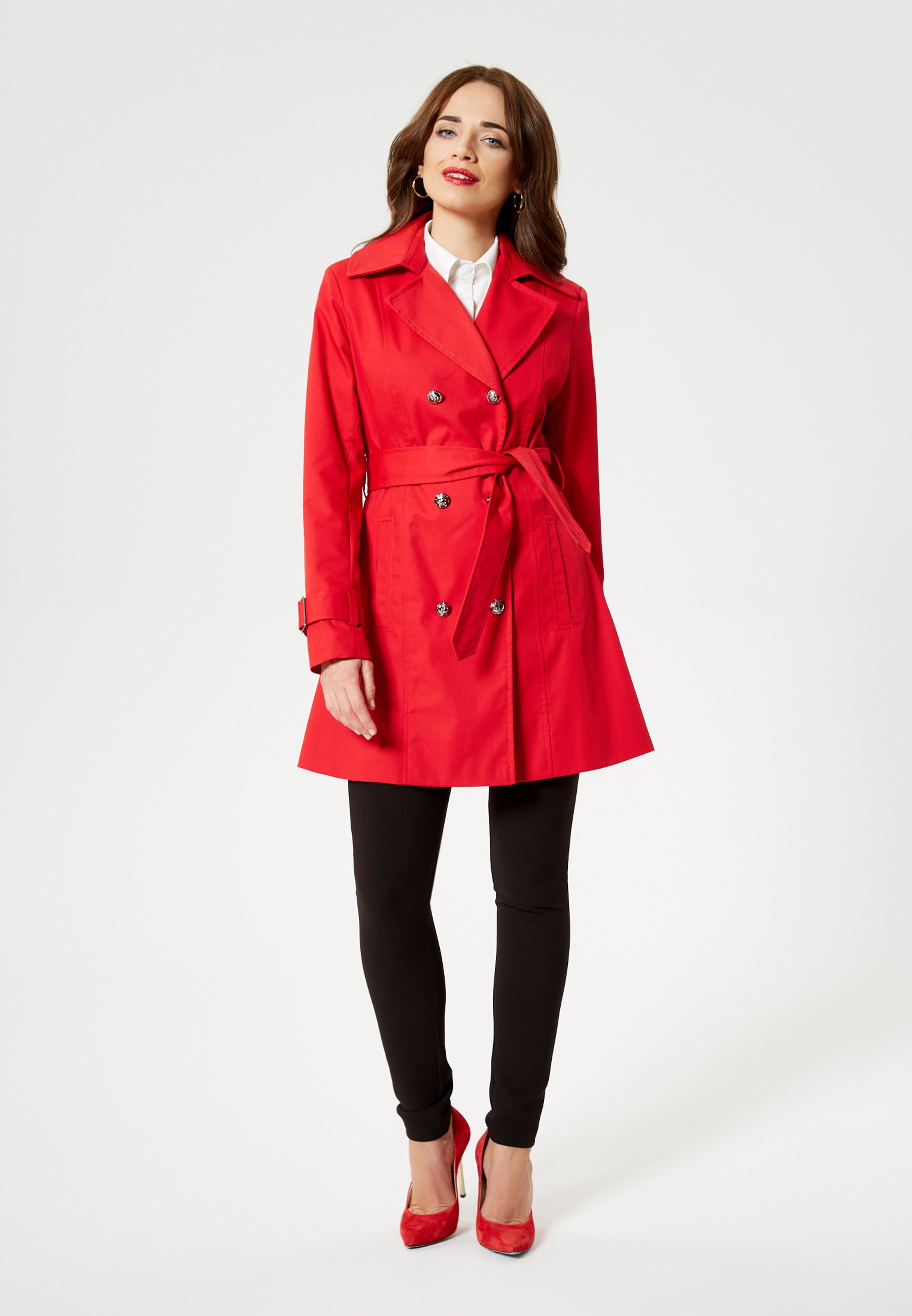 faina - Tussenmantel in de kleur Rood