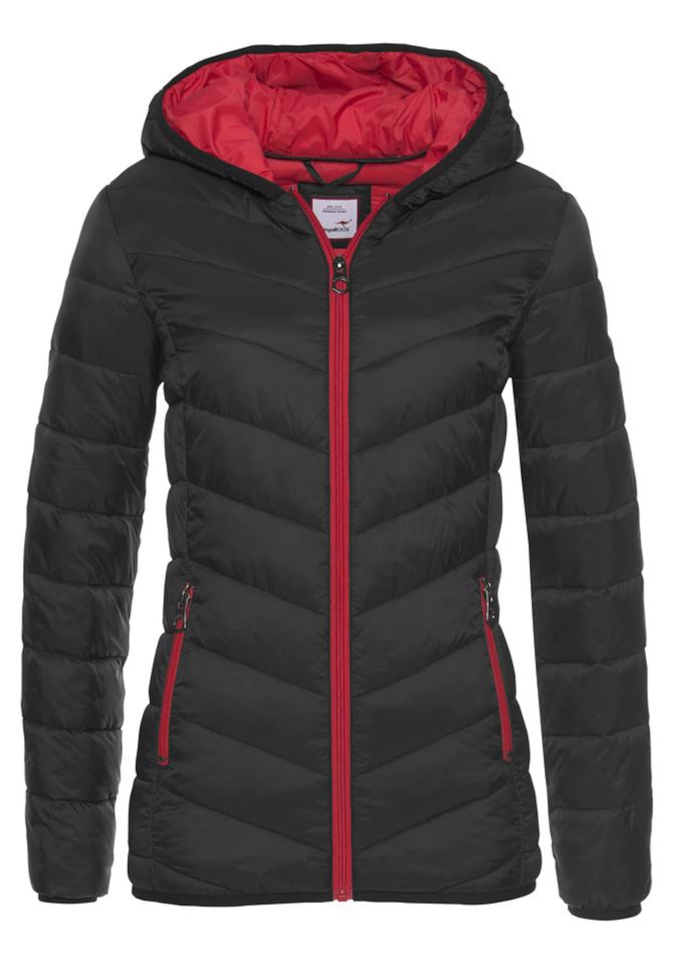 KangaROOS Steppjacke in Schwarz: Vorderseite