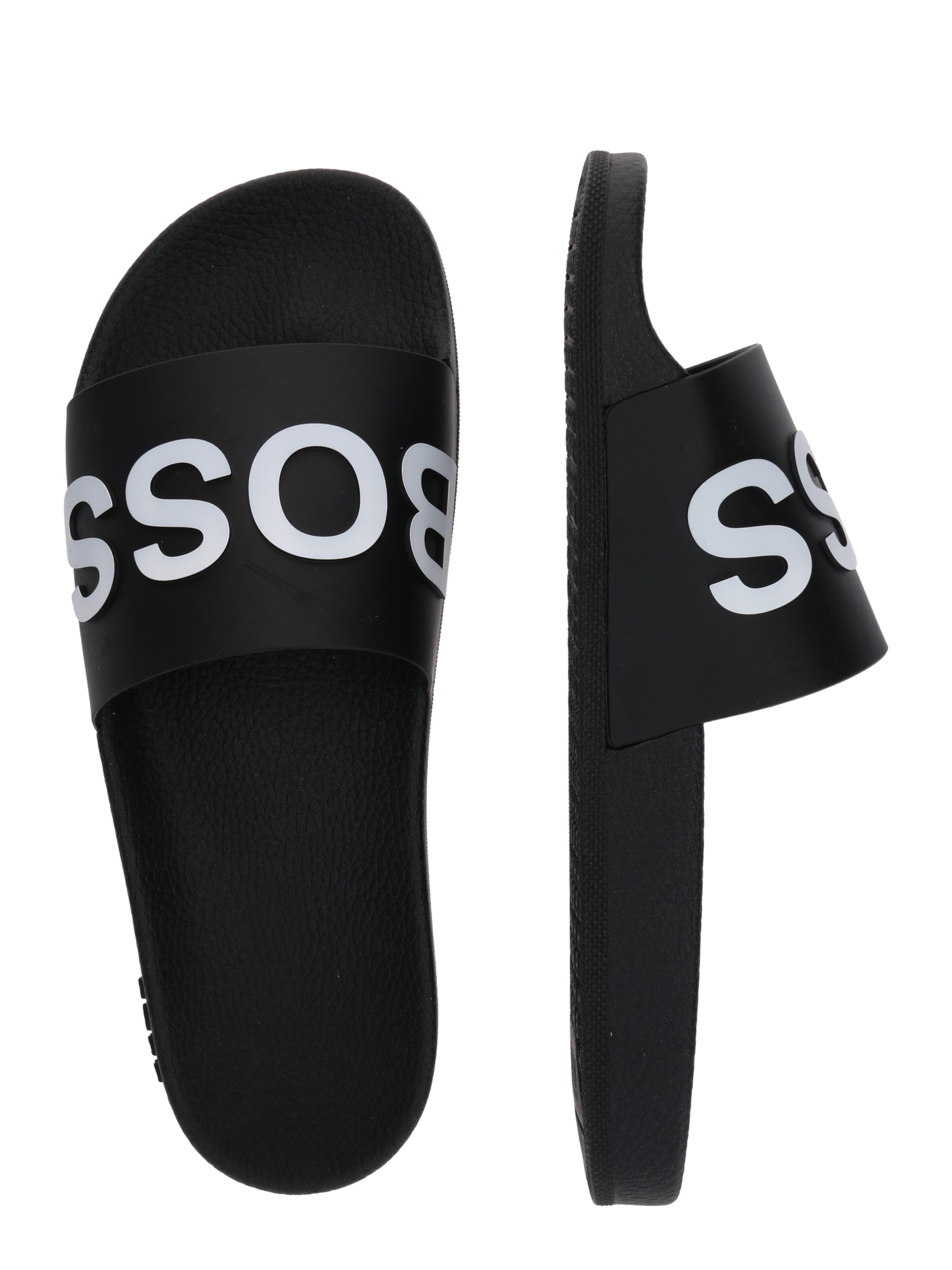 BOSS Mules 'Bay Slid' in Black