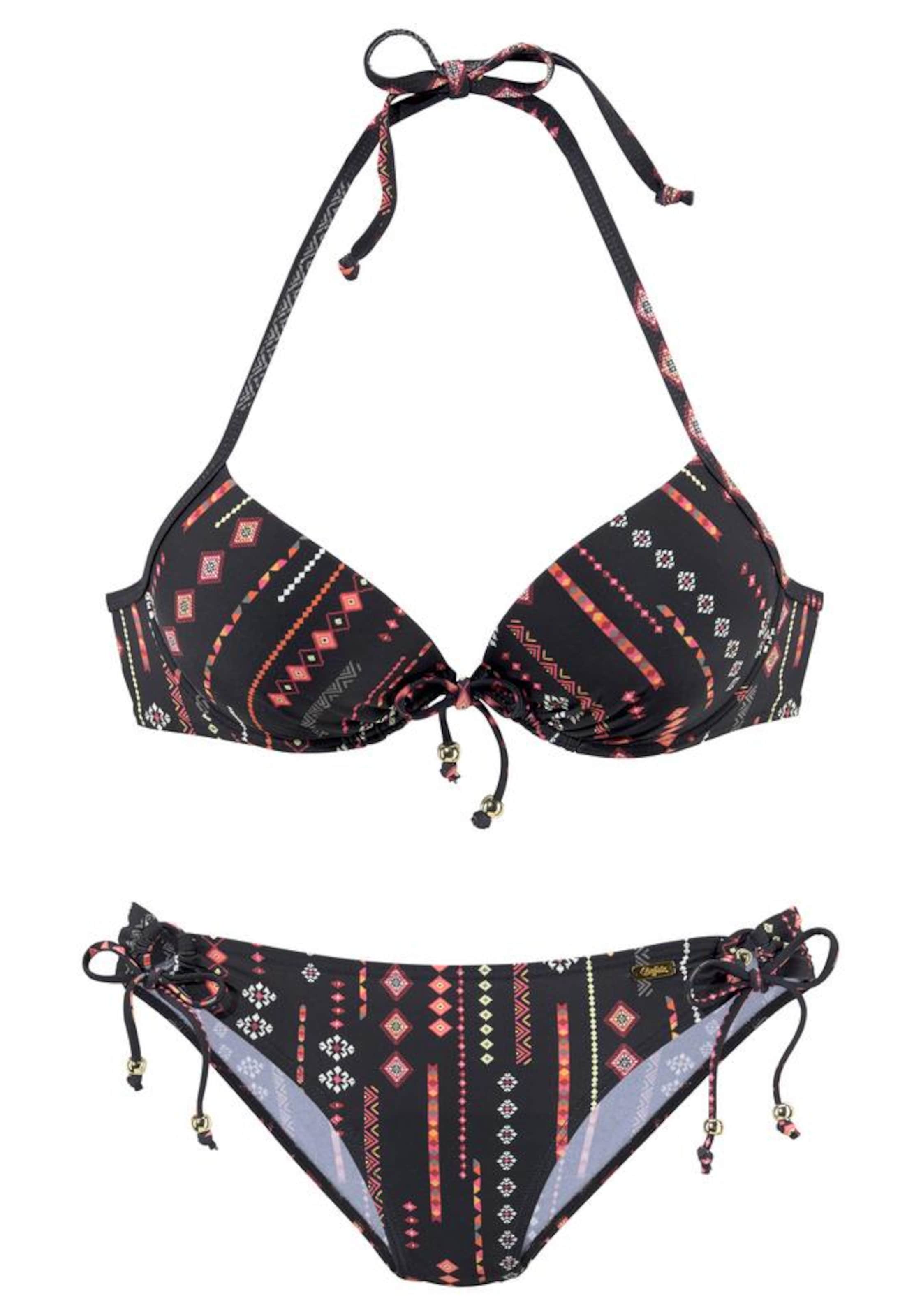 Push-up Bikini BUFFALO en noir : devant