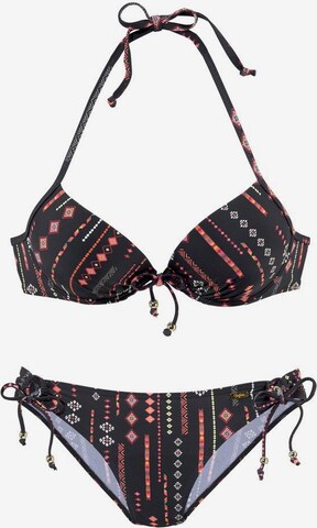 Push-up Bikini di BUFFALO in nero: frontale