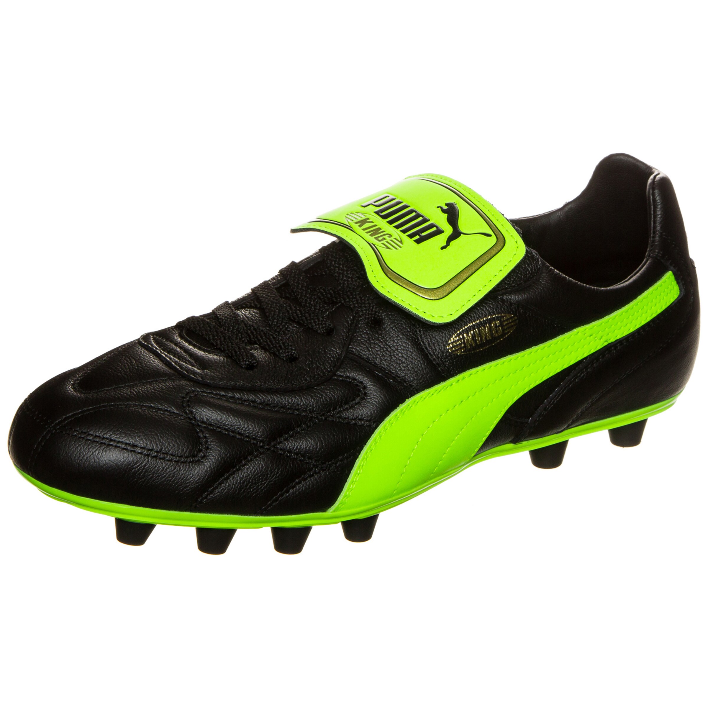 PUMA - Voetbalschoen 'King Top M.I.I FG' in de kleur Neongroen