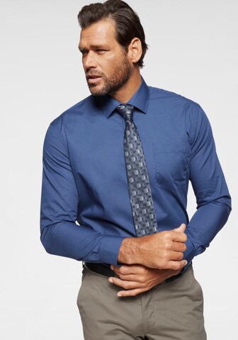 Man's World Regular Fit Businesshemd in Blau: predná strana