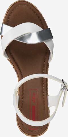 s.Oliver Sandalen met riem in Wit