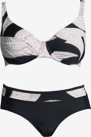 T-shirt Bikini di LASCANA in nero: frontale