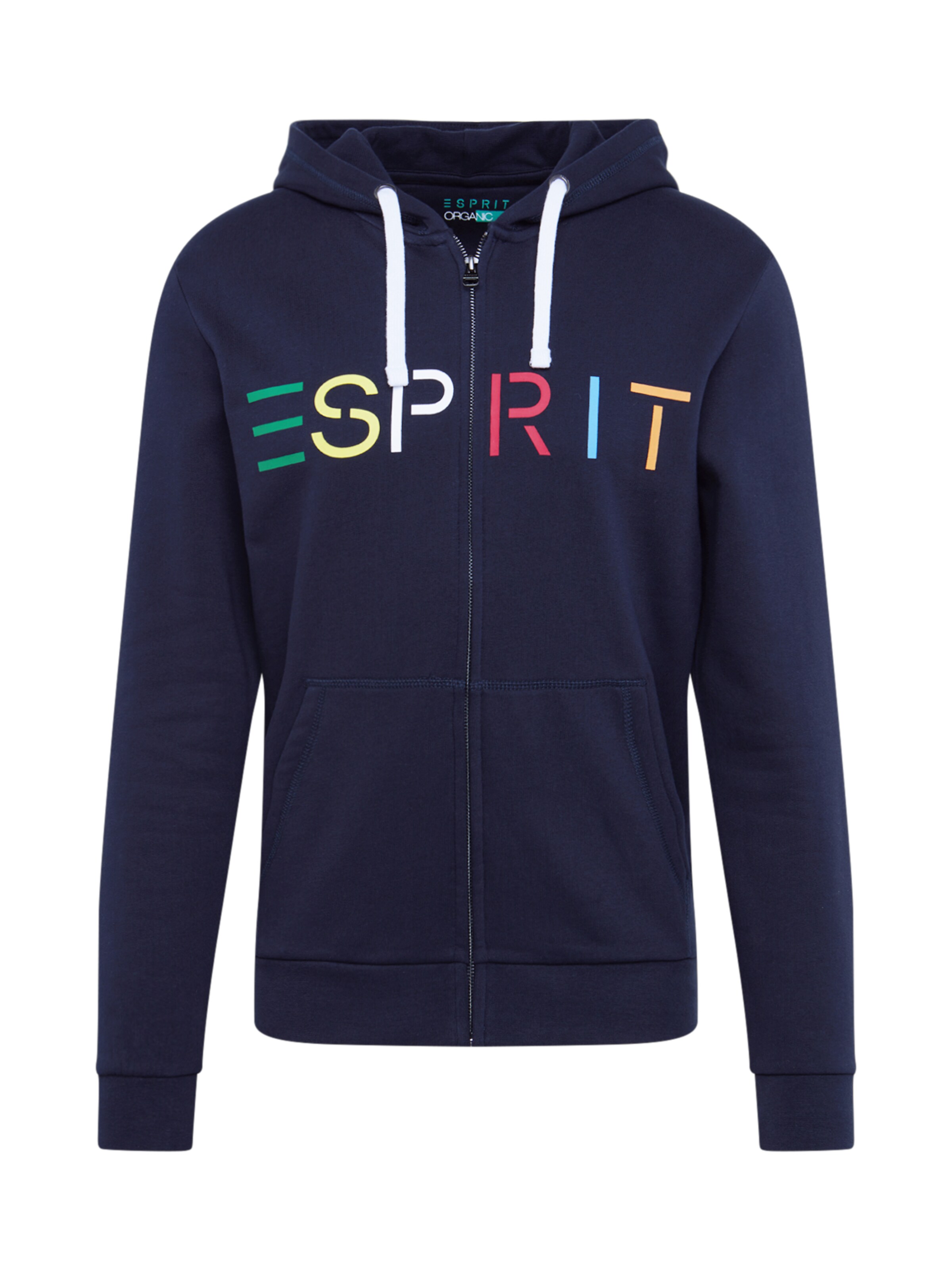 ESPRIT - Sweatvest in de kleur Navy