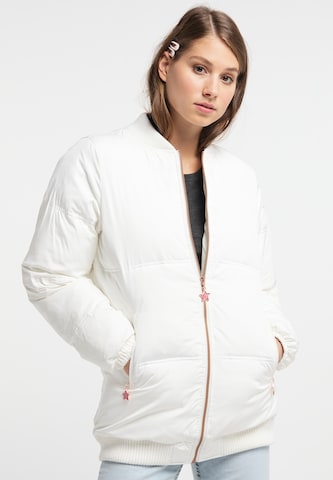 MYMOZimska jakna - bijela boja: prednji dio
