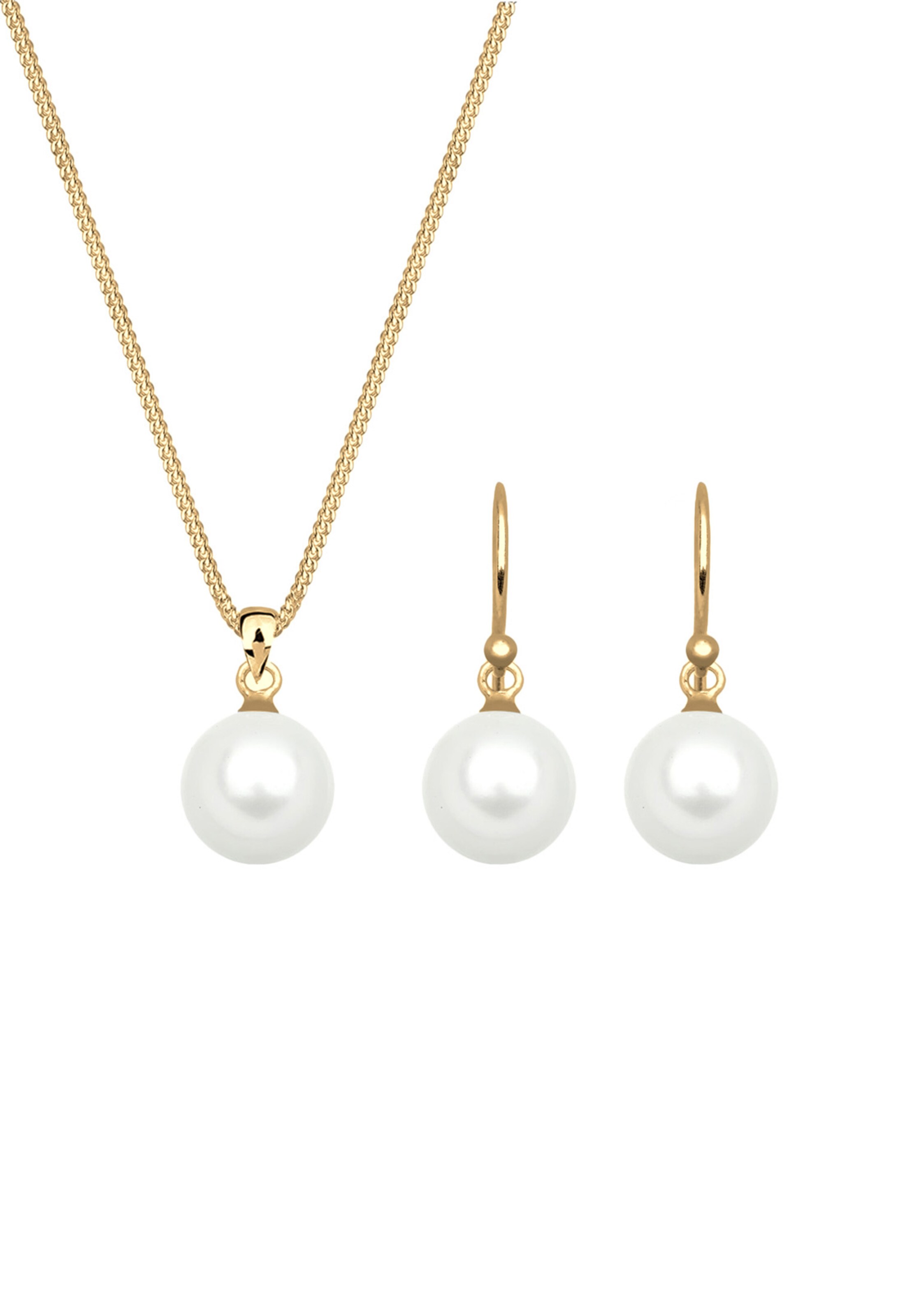 ELLI Jewelry set in Gold: front