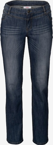 SHEEGO Stretch-Jeans mit geradem Schnitt in Blau: predná strana
