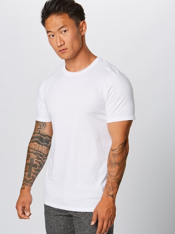 JACK & JONES Slim fit Koszulka w kolorze biały: przód