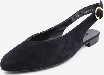 Paul Green Ballet Flats with Strap in Blue: front