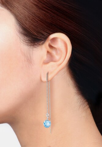 Boucles d'oreilles ELLI en bleu : devant