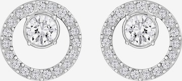 Boucles d'oreilles Swarovski en argent : devant