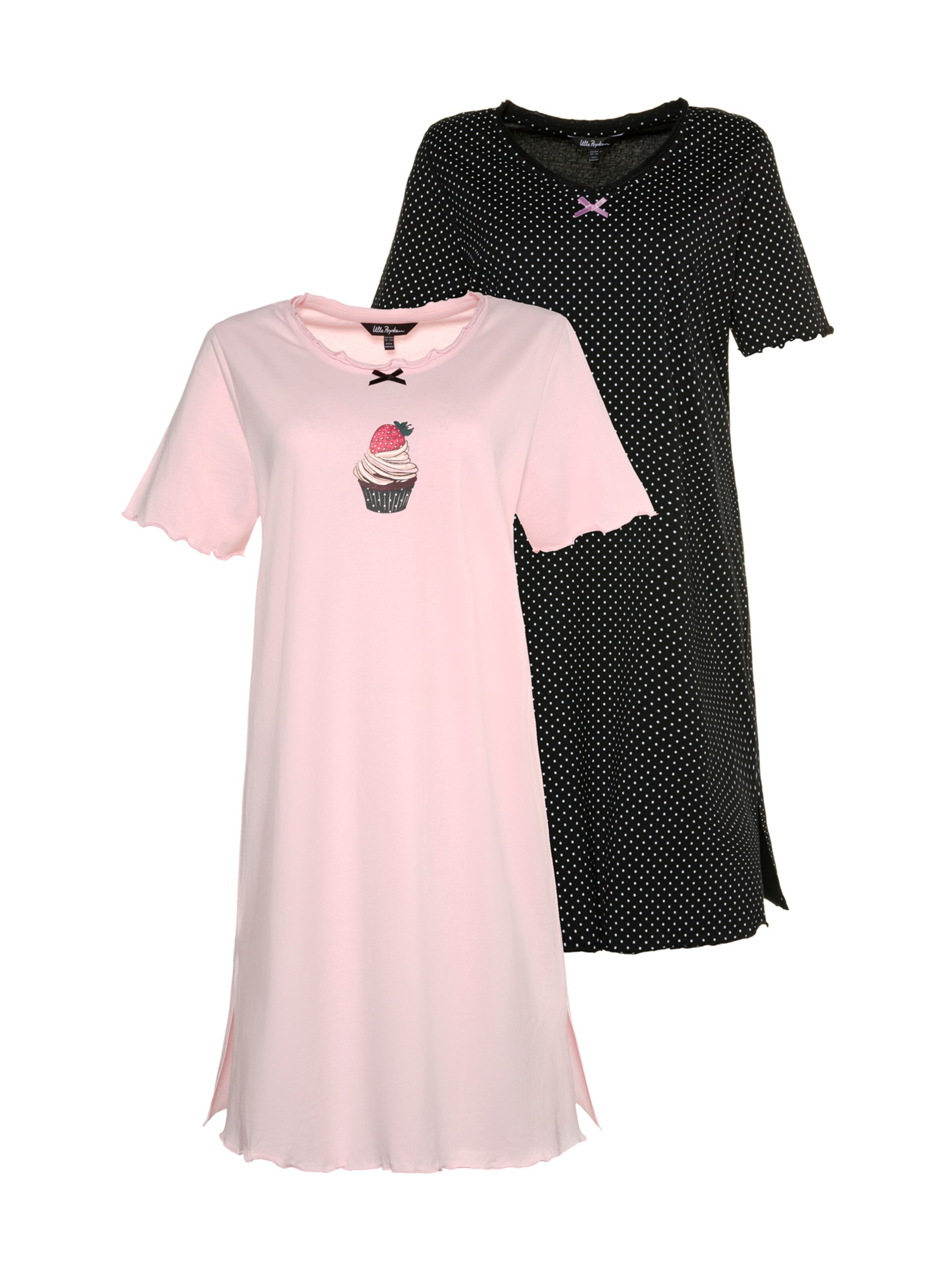 Ulla Popken - Slaapshirt 'Cupcake' in de kleur Rosé