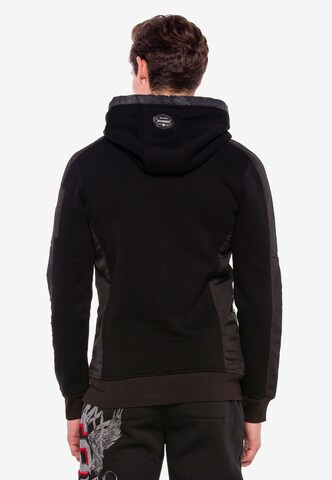 CIPO & BAXX Hoodie in Schwarz