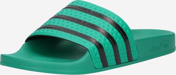 ADIDAS ORIGINALS Beach & Pool Shoes in Green: front