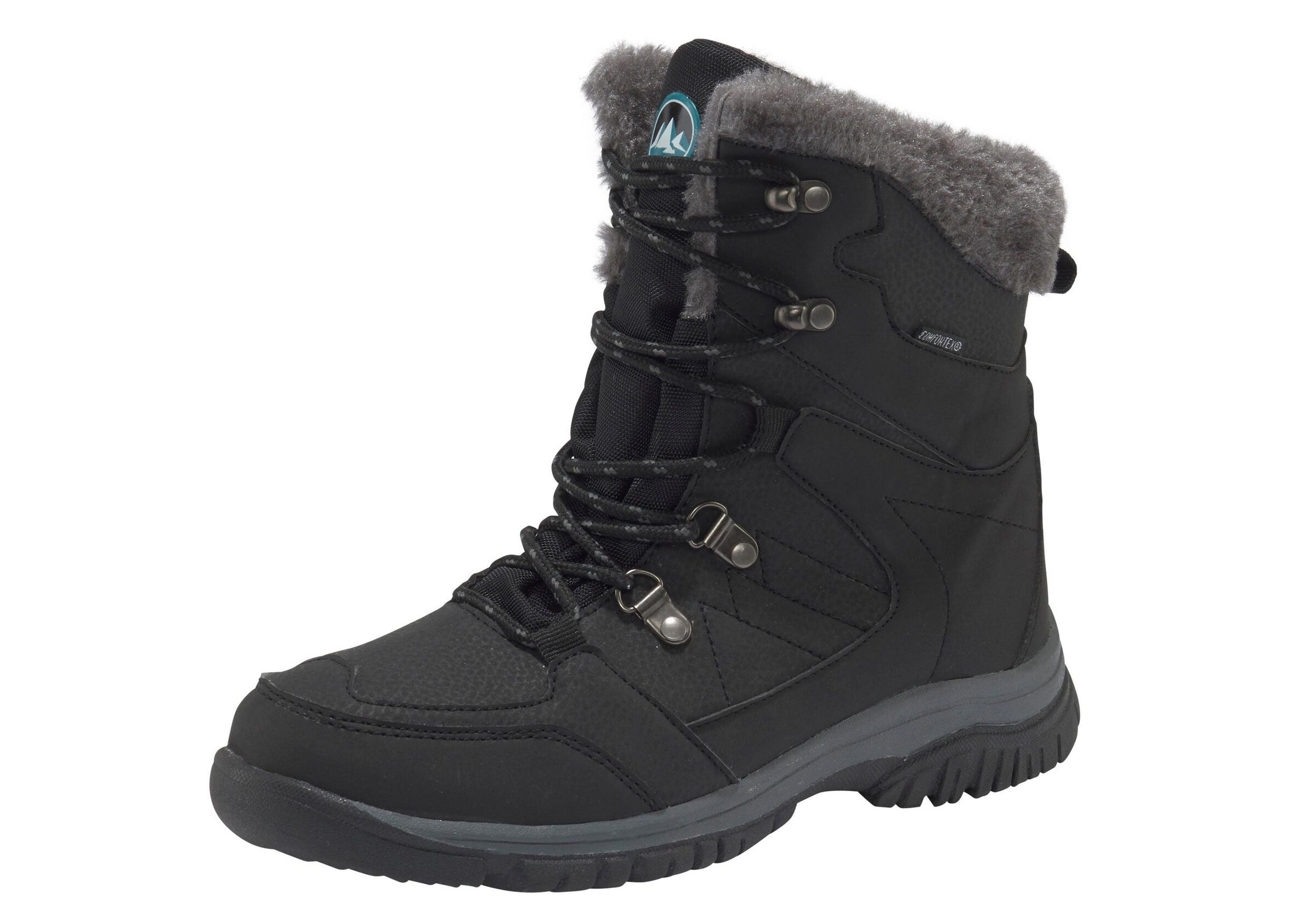 POLARINO - Winterstiefel 'Ice Floe' in schwarz