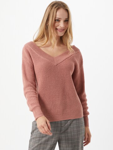 Pullover 'Melton' di ONLY in rosa: frontale