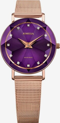 JOWISSA Analog Watch 'Facet' in Gold: front