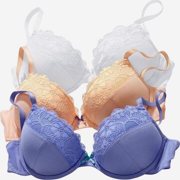 Push-up Soutien-gorge PETITE FLEUR en bleu : devant