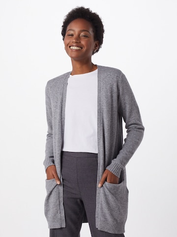 Cardigan 'Ril' VILA en gris : devant