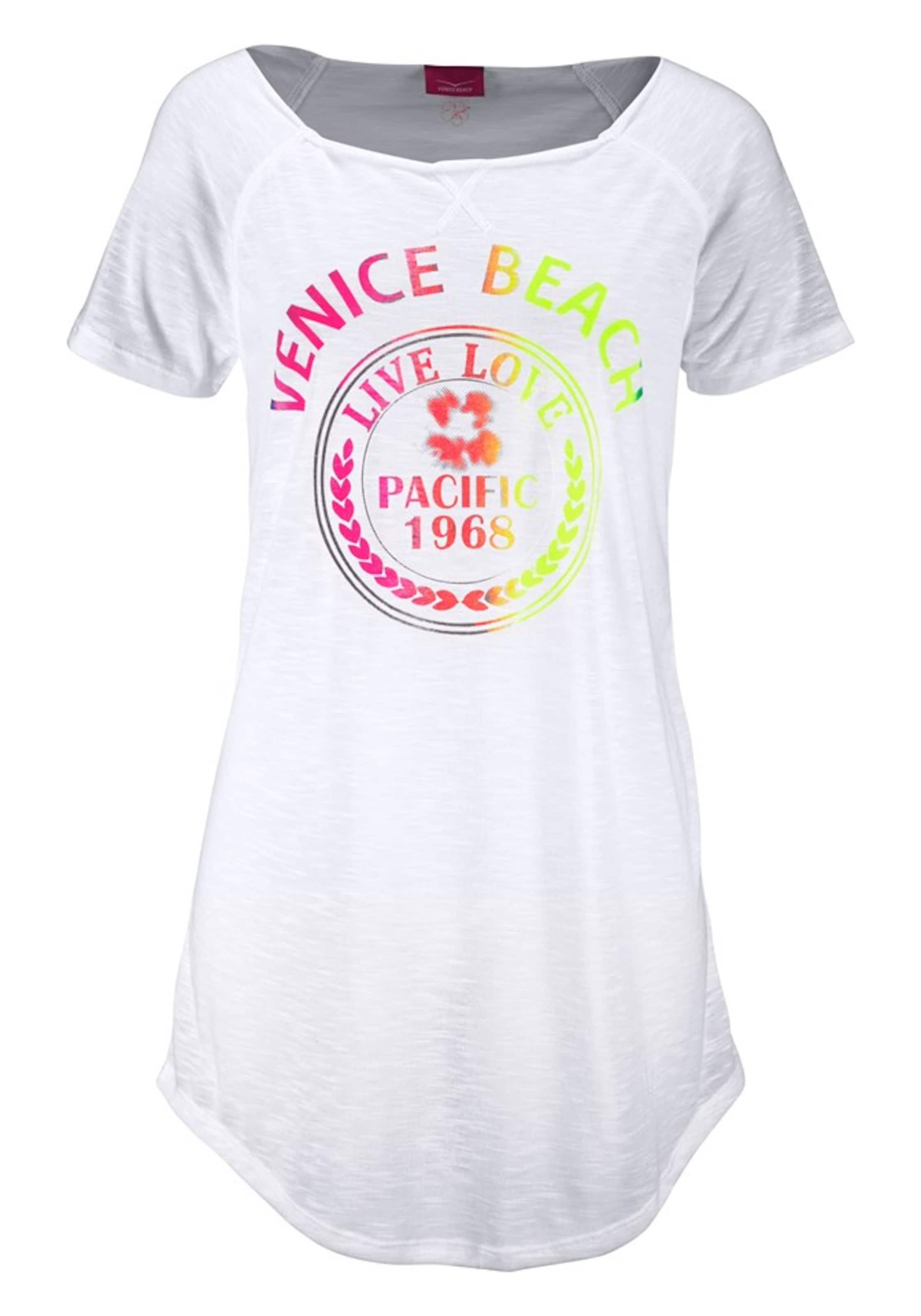 VENICE BEACH T-shirt i vit: framsida