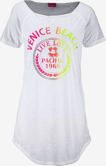 VENICE BEACH T-Krekls, krāsa - neona dzeltens / neonoranžs / neona rozā / balts, Preces skats