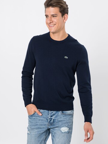 Pull-over LACOSTE en bleu : devant