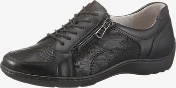 WALDLÄUFER Athletic Lace-Up Shoes in Black: front