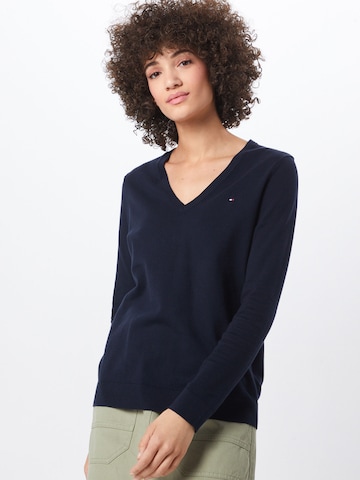 Pull-over TOMMY HILFIGER en bleu : devant