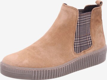 GABOR Chelsea boots in Beige: voorkant