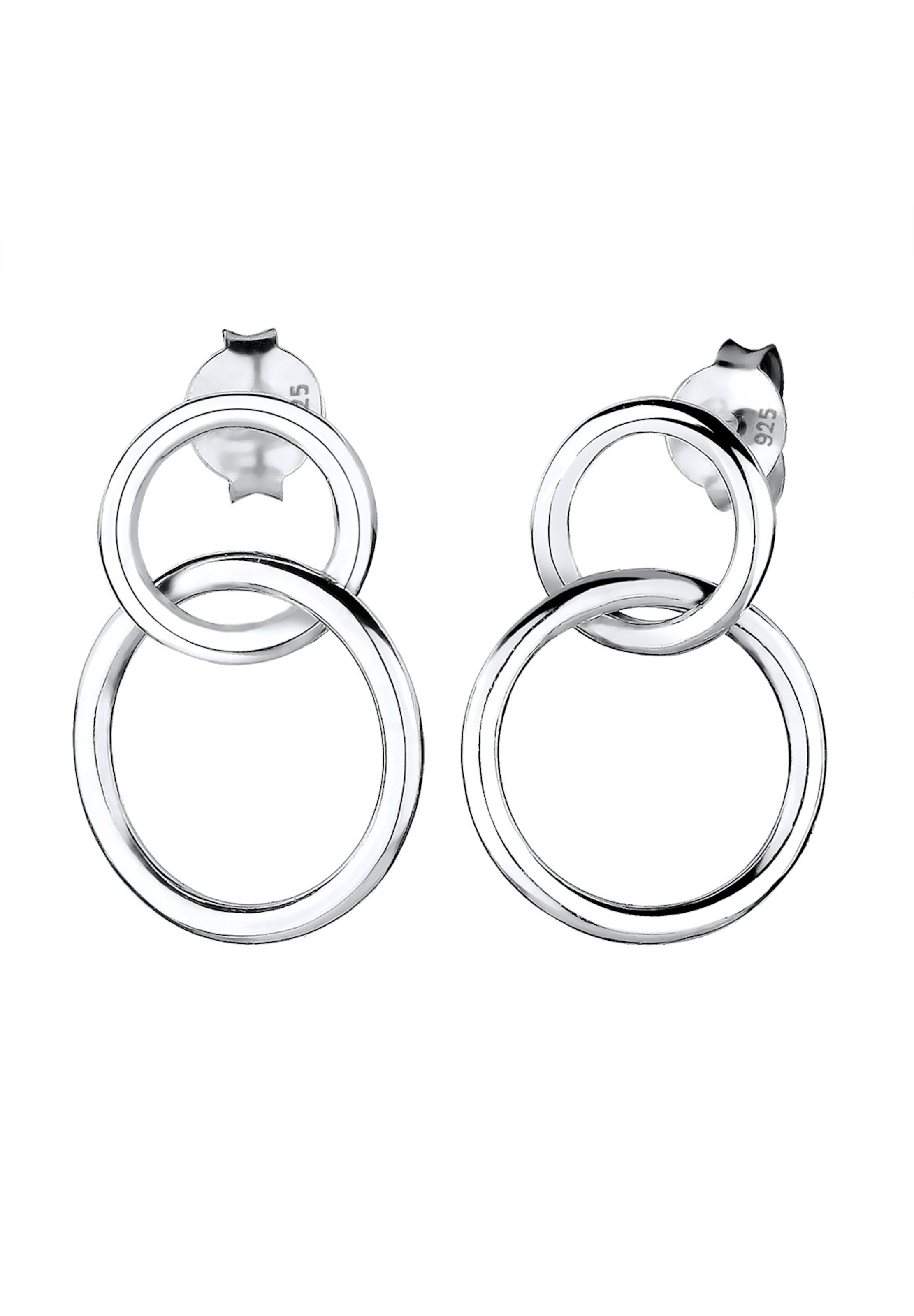 Boucles d'oreilles 'Kreis' ELLI en argent : devant