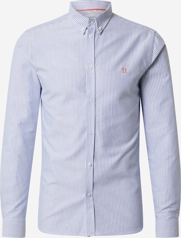 Les Deux Regular fit Button Up Shirt 'Oliver Oxford' in Blue: front