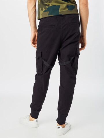 Urban Classics Tapered Cargo Pants 'Tactical' in Black