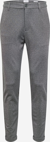 Lindbergh Slimfit Kalhoty 'Superflex' – šedá: přední strana