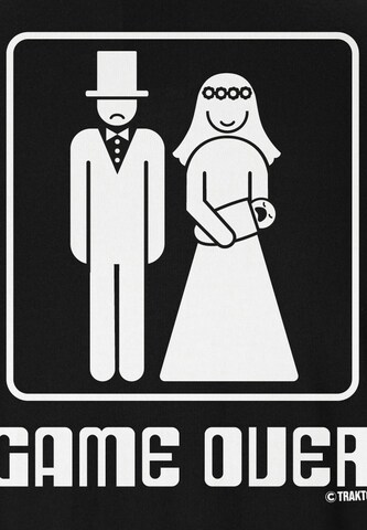 LOGOSHIRT T-Shirt 'GAME OVER' in Schwarz