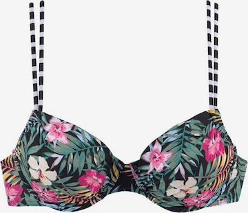 Push-up Hauts de bikini VENICE BEACH en noir : devant