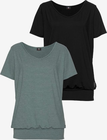 H.I.S T-Shirt (Spar-Set, 2er-Pack) in Grün: predná strana