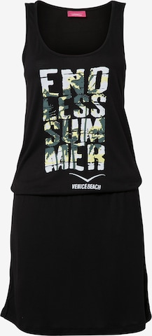 VENICE BEACH Beach Dress in Black: front