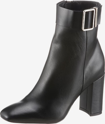 TOMMY HILFIGER Ankle Boots in Black: front