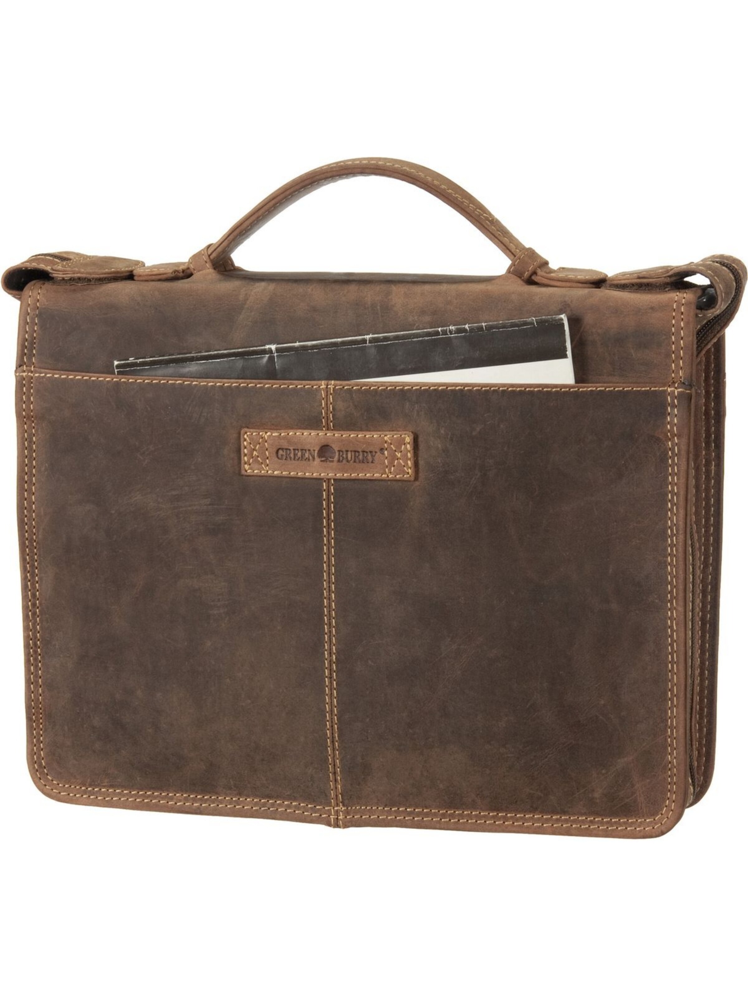 GREENBURRY Document Bag in Brown