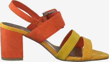 MARCO TOZZI Páskové sandály – oranžová
