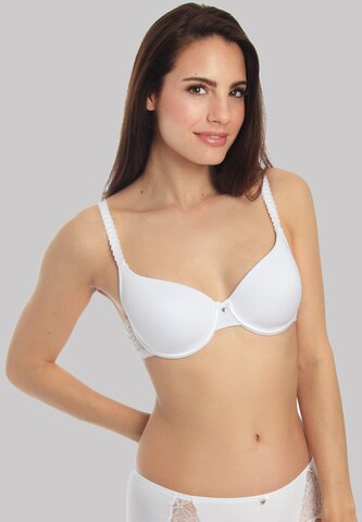 sassa T-shirt Bra 'Lovely Secret' in White: front