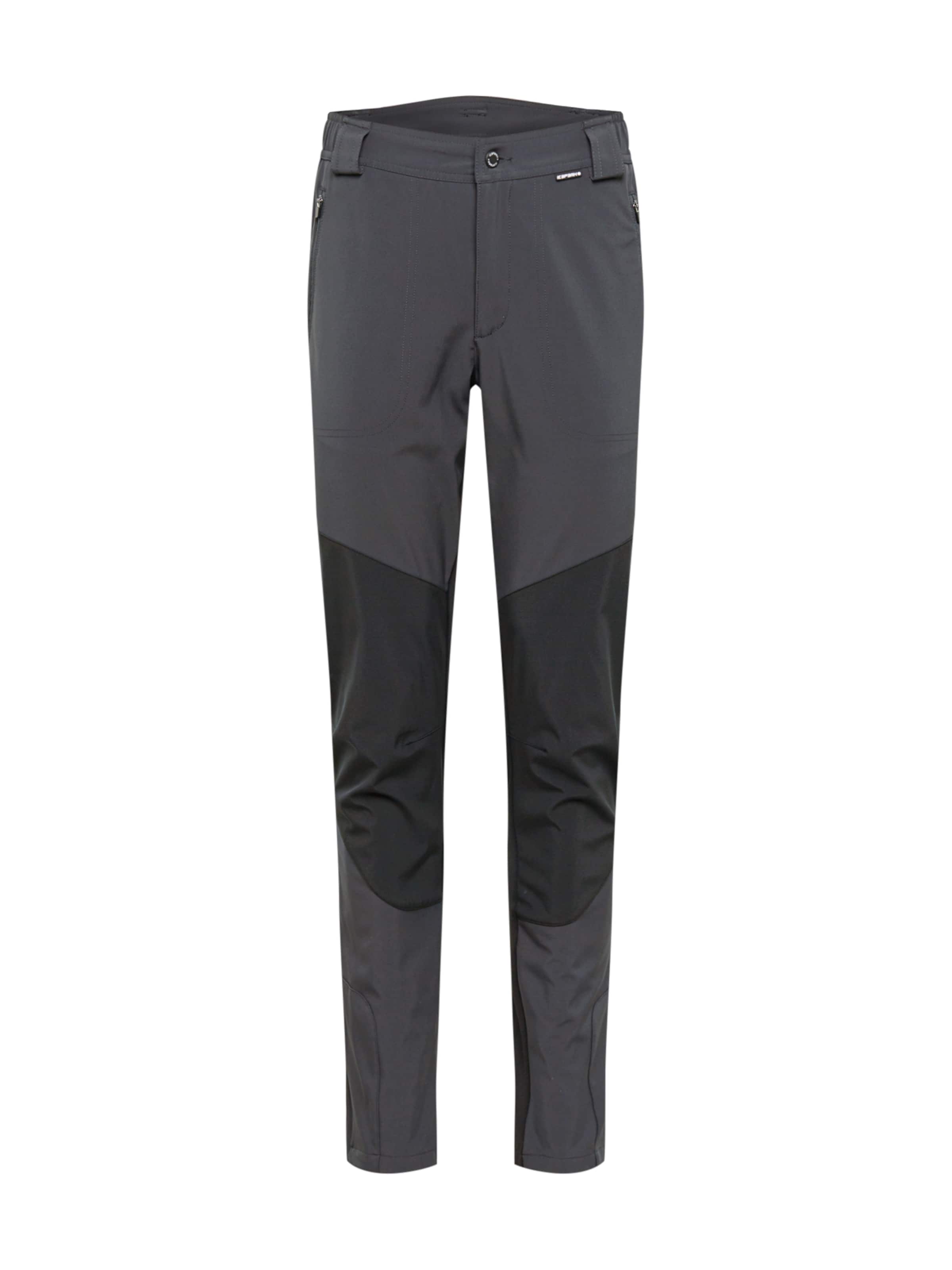ICEPEAK - Slimfit Pantalón de montaña 'Dorr' en gris: frente